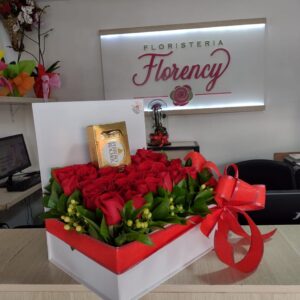CAJA DE FLORES PARA REGALAR FFJ-068