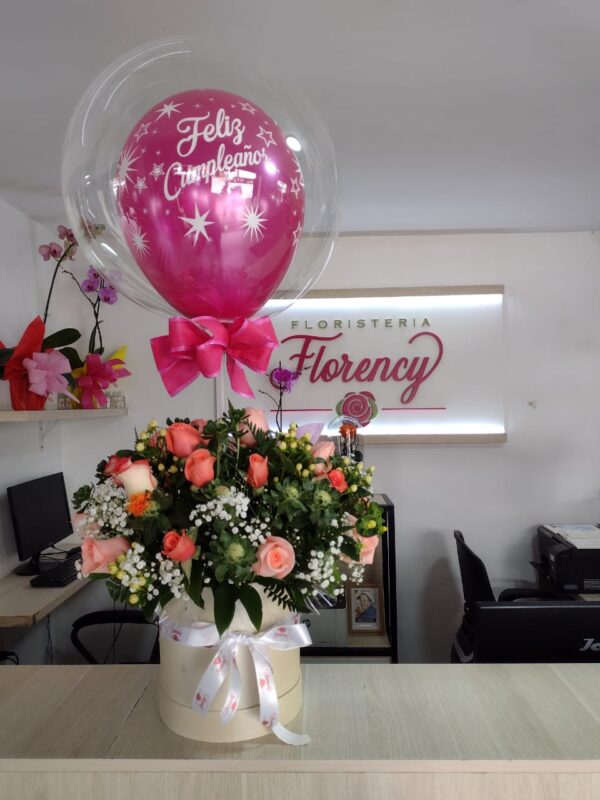 CAJA DE FLORES PARA REGALAR FFJ-064