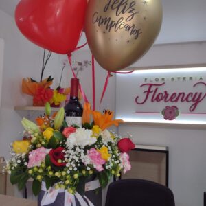 CAJA DE FLORES PARA REGALAR FFJ-048