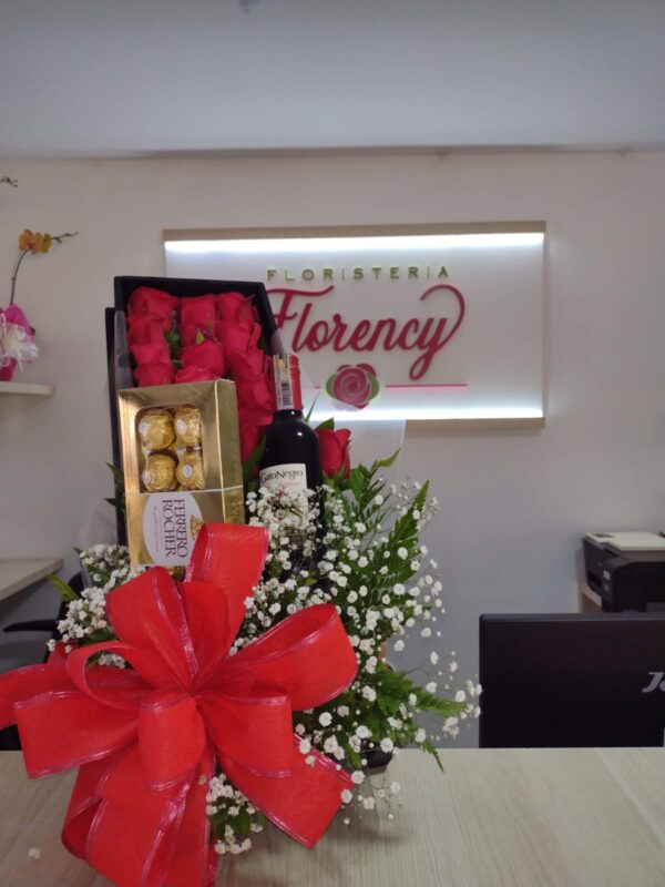 CAJA DE FLORES PARA REGALAR FFJ-047