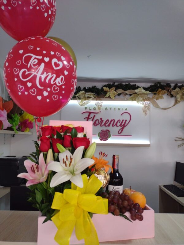 CAJA DE FLORES PARA REGALAR FFJ-042