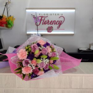 BOUQUET LIRIOS Y ROSAS  FFRB-039