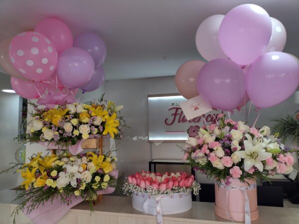 RAMOS DE FLORES INFANTILES  CILINDRO AMOR FFI-060